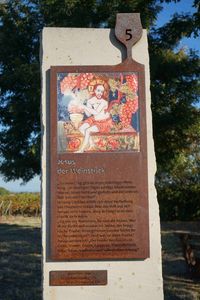 Herbsttreffen im Diakonissen-Mutterhaus in Neustadt/ Lachen - Marienkapelle, Kirrweiler um dort den Biblischen Weinpfad zu entdecken.