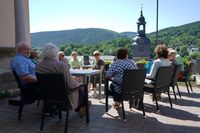 auf der Terasse des Allianzhauses